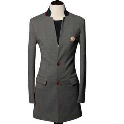 

Zogaa Mens Suit Medium Length Coat