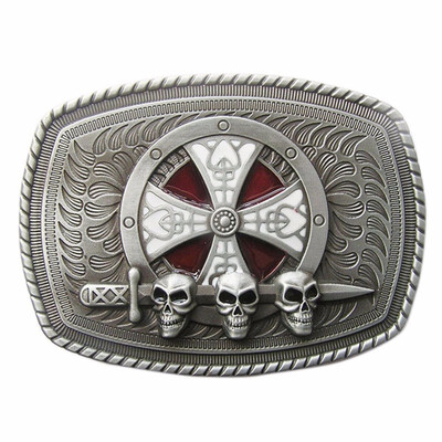 

New Vintage Enamel Celtic Shield Skull Sword Belt Buckle Gurtelschnalle Boucle de ceinture