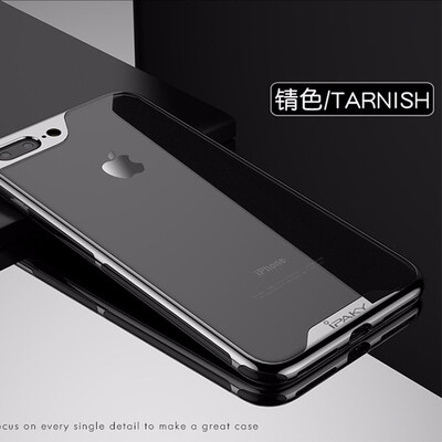 

For iPhone 7 Case TPUPC 2 In 1 Full Cover Electroplate Frames Luxury Transparent Back Cover For iPhone 7plus8 Plus Coque