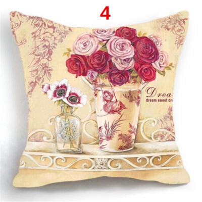 

Luxury Flower Vase Pillow Cushion Cover Plant Home Decor cojines decorativos para sofa Vintage Modern Cusion Cover