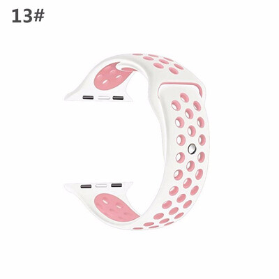 

Silicone strap for apple watch band 42mm 38mm bracelet sport wrist watch belt Rubber watchband for iwatch 321 Nikemetal knot