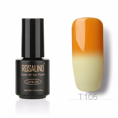 

ROSALIND Gel 1S Temperature Changing Nail Polish 7ml Soak off Nail Gel Polish Vernis Semi Permanent UV LED Glitter Nail Lacquer