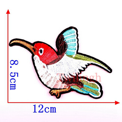 

1 Pcs Top New Brand Clothes Patches Bird Fish Flower Embroidered Patch DIY Iron On Sew Fabric Repair Clothing Wedding Patches