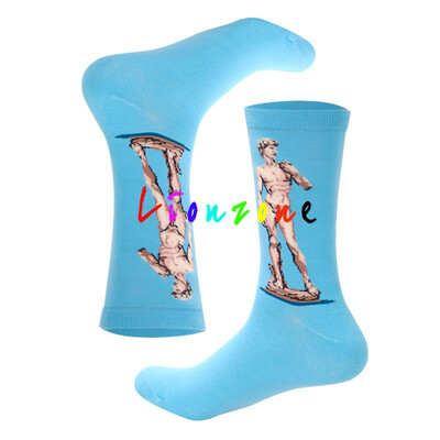 

Autumn Winter Retro Women Plus Personality Art Van Gogh Mural World Famous Painting Male Socks Oil Funny Happy Socks