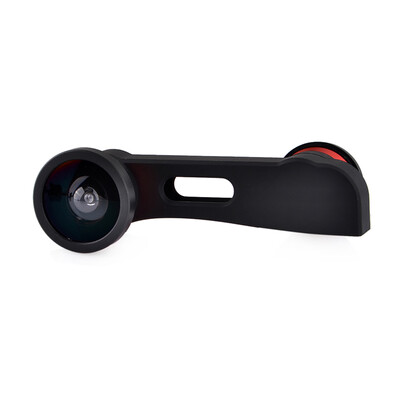 

Portable 3-in-1 Photo Lens Quick-Change Camera Lens for iPhone 6 Plus - Black Red