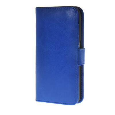 

MOONCASE Smooth skin Leather Side Flip Wallet Card Holder Stand Pouch Case Cover for Samsung Galaxy S6 Blue