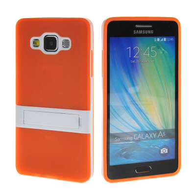 

MOONCASE Soft Flexible Silicone Gel TPU Skin Stand Shell Back ЧЕХОЛ ДЛЯ Samsung Galaxy A5 Orange