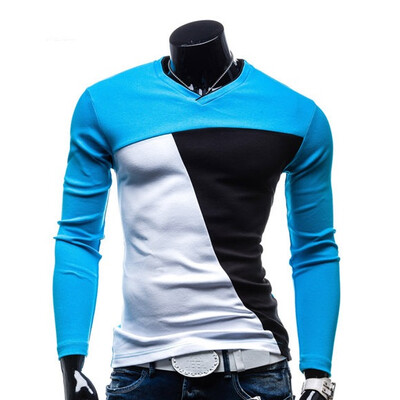 

Zogaa New Mens POLO Shirt Fashion Slim Dot Long Sleeve