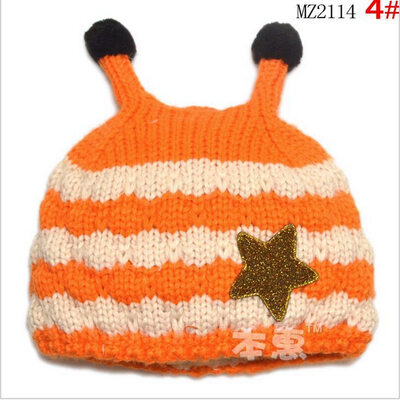 

Buebos Ninos Autumn & Winter Children's Hat Super Cute Honeybee Shape Cashmere Knitted Warm Baby Kids Boys Girls Beanie Hat