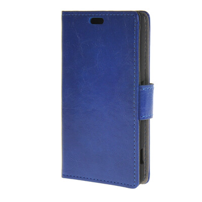 

MOONCASE Smooth PU Leather Flip Wallet Card Slot Bracket Back чехол для Sony Xperia Z4 Compact ( Mini ) Blue