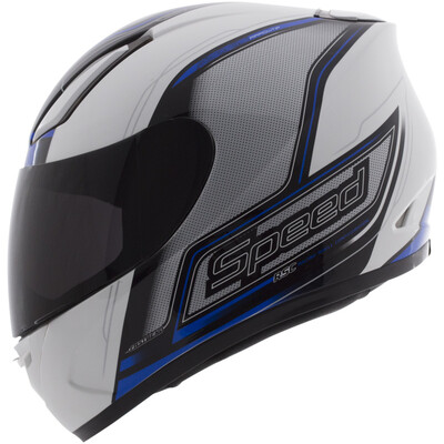

YOHE 991 motorcycle helmet men&women personality cool game full face helmet winter warm full cover running helmet white blue magic speed L code