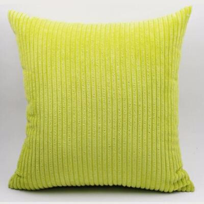 

Cntomlv hot sale Candy Color Strips Corduroy Cushion Cover Car Sofa Pillow Case with Zipper Multi Sizes