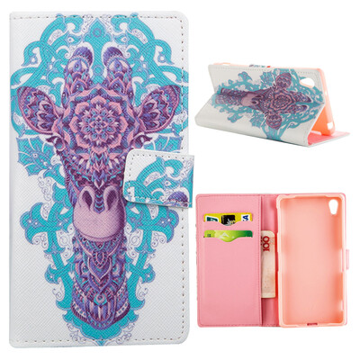 

MOONCASE Case for Sony Xperia Z2 Flip PU Leather Fold Wallet Card Slot Kickstand Back Case Cover [Pattern series] /a04