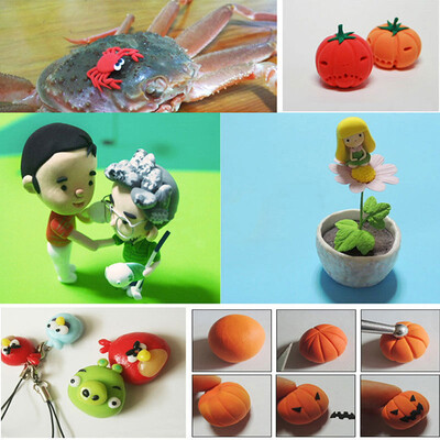 

32 Pcs Soft Effect Polymer Clay Plasticine DIY Modelling Craft Art Toys