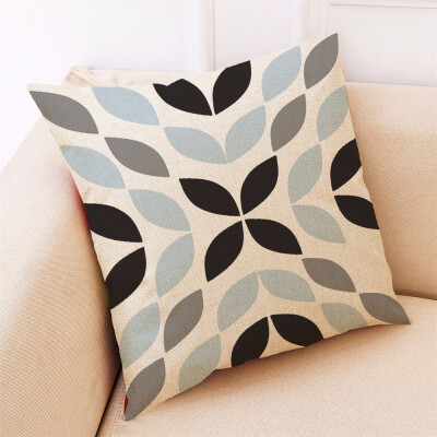 

Modern Sofa Cushion Cover Cotton Linen Decorative Throw Pillow Cover Geometry Stripe Printed Letter Bedding Home Decor 45x45