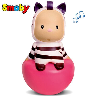 

French Smoby toddler tumbler toy 0-1-2 years old baby newborn rattle child early education puzzle enlightenment toy zebra aged gift