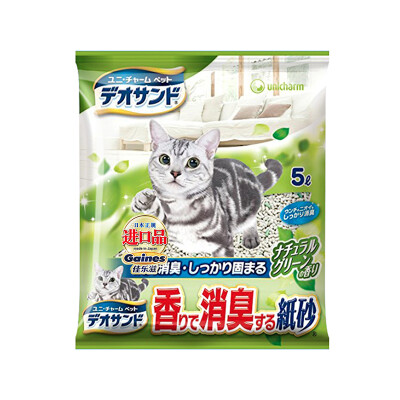 

Gaines condensate paper cat litter garden fragrance type 5L universal type Japan imported