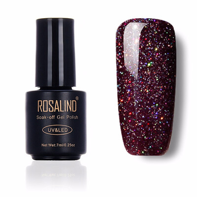 

ROSALIND Gel 1S Rainbow Series Colorful UV LED Gel Nail Polish 7ML Long Lasting Painting Nail Art Soak-off Gel Varnish 01-29