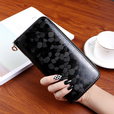 

Purse Lady Long Lady Wallet Korean Zipper Hand Bag 2018 New Stone Print Womens Small Hand Bag