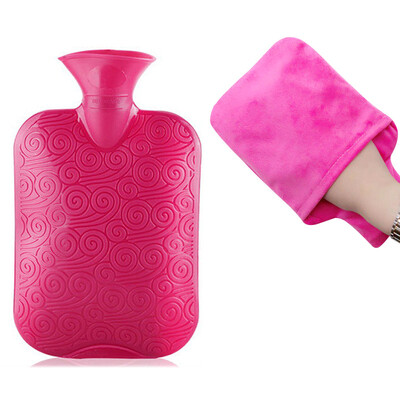 

Antarctic water injection PVC hot water bottle rubber warm water bottle hand warmer Xiangyun 2000ML big red