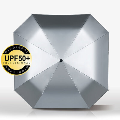 

German storm umbrella Birdiepal semi-automatic octagonal 30 sun umbrella umbrella business umbrella 3128 sunscreen coating UPF50 silver
