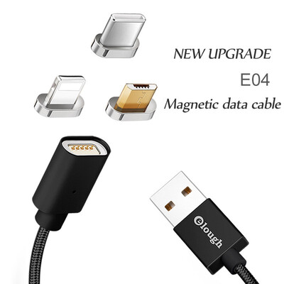 

Weaving three-in-one magnetic data cable Applicable to Apple Android Type-C two-in-one drag three USB charging cable