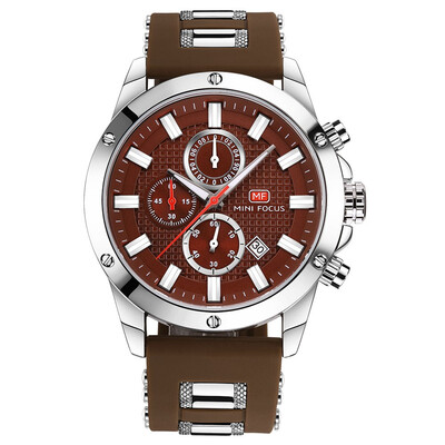 

BOFUTE Male Watches Fashion Casual Sports Watch Quartz Watches Luminous Calendar Waterproof Silicone Strap 0089G