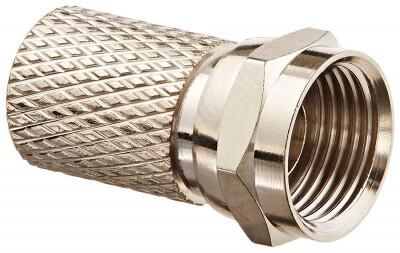 

10 Pack Lot RG6 RG6Q Universal F Type Twist On Connector for TV Coax Cable