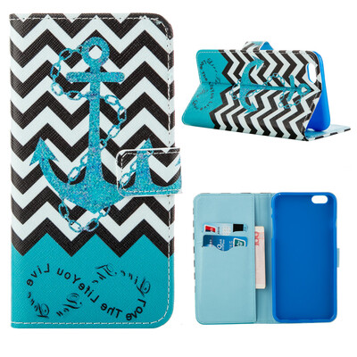 

MOONCASE ЧЕХОЛ ДЛЯ iPhone 6 Plus (5.5") Flip Leather Wallet Card Slot Foldable Stand Feature [Pattern series] /a20