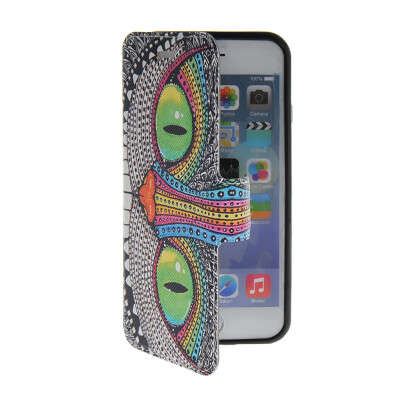 

MOONCASE Cute Pattern Leather Side Flip Wallet Card Slot Pouch Stand Shell Back Case Cover For Apple iPhone 6 Plus