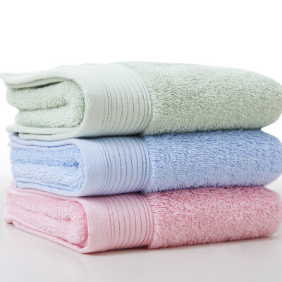 

【Jingdong Supermarket】 Big Park (DAPU) Towel Home Textiles Combine Egyptian Long Cashmere Cotton Towel 3pcs Cotton Thicker Blue / Camel / Purple 140g / Article 34 * 76cm