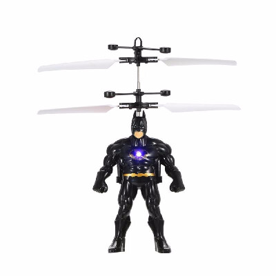 

Kids Toy Cool Flying Cartoon Figure Based Electric Ball Helicopter Infrared Induction Toy Drone Lamp