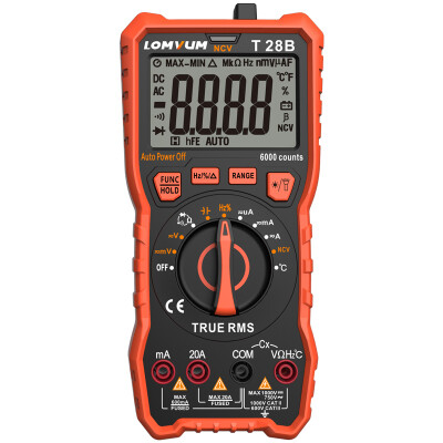 

Long Yun LOMVUM T28B intelligent anti-burning temperature multimeter automatic multi-function digital display high-precision household electrician universal table pen package