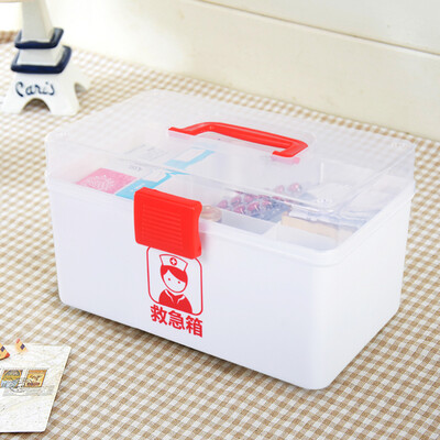 

Yimei home products emc household medicine box multi-function medicine storage box plastic storage box first aid kit YM-1999-1