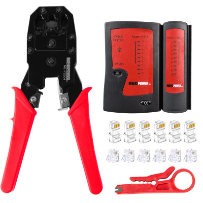 

Neo power neopower Y5004 cable clamp tester network cable crimping stripping pliers line meter set to send crystal head battery