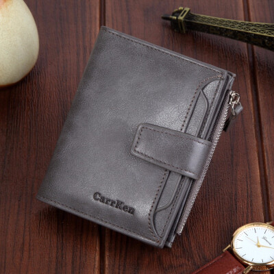 

Short vertical tidal male wallet multifunctional folding personality card student youth