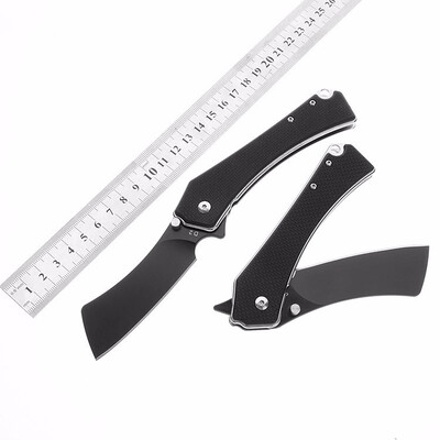 

CHACHEKA D2 Folding Knife G10 Handle Outdoor Utility Straight Knives Hunting Camping Jackknife Kitchen Supplies Men Razor Saber