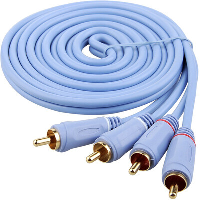 

Cabos 2RCA-2RCA Audio Cable Skyl Blue