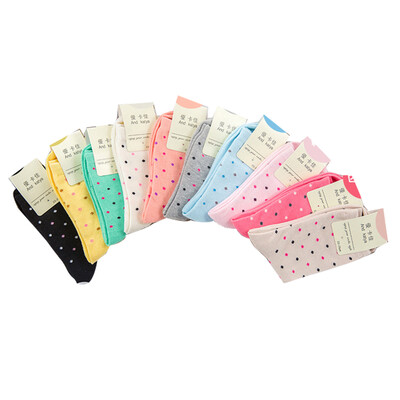 

10Pairs Fashion Women Cotton Casual Socks Warm Medio Calf High Hosiery Color Mix