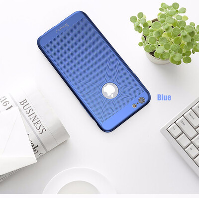 

For iPhone 6 Case Ultra Slim Grid Heat Dissipate Phone Case For iPhone 6 S 6S Plus Matte Hard PC Protective Cover