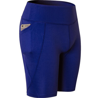 

High Waist Out Pocket Yoga Shorts Tummy Control Workout Running 4 Way Stretch Yoga Shorts