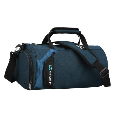 

IX Fitness Bag Sports Bag Bucket Bag Portable Yoga Bag Sports Fitness Shoulder Bag Shoes Bag 8036 Standard Edition Blue