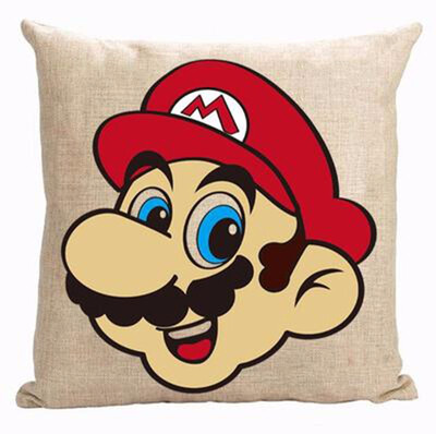 

Cntomlv Super Mario Cushion Without Inner Creative Linern Cotton Square 45cm Home Decor Sofa Car Seat Throw Pillow Case Almofada