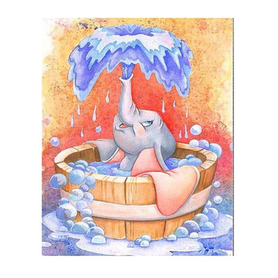 

UpperX DIY Cute Elephant 5D Diamond Embroidery Rhinestone Painting Cross Stitch Decor Gift