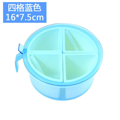 

YINNO Creative Plastic Seal Condiment Tank Barbecue Seasoning Bottlee Grid Starch Box Salt Tank Set Spice Bottle