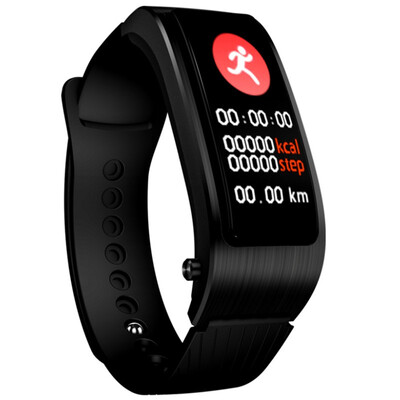 

Smart Bracelet Bluetooth Headset Heart Rate Sleep Sports Music Call Wristband Color Screen Information Display Watch with APP