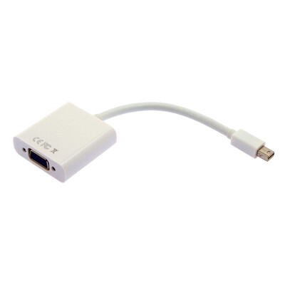 

White Thunderbolt Male to VGA Female Cable for MacBook AirMacBook ProiMacMac