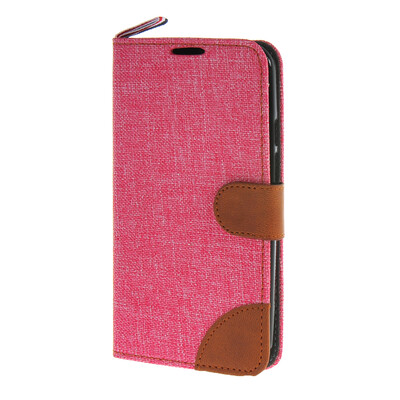 

MOONCASE Moto X+1 , Leather Wallet Flip Card Holder Pouch Stand Back ЧЕХОЛ ДЛЯ Motorola Moto X+1 Hot pink