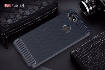 

Goowiiz Phone Case For Google Pixle 33XL Fashion Slim Carbon Fiber TPU Soft Silicone Prevent falling