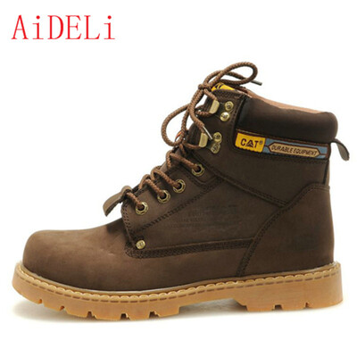 

AiDELi Men&women Martin boots CAT 067 Boots work boots high heel outdoor hiking boots leather tooling boots walking shoes cou